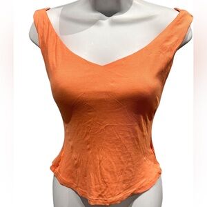 OGL Ribbed Top Peachy Size Small New with Tags
